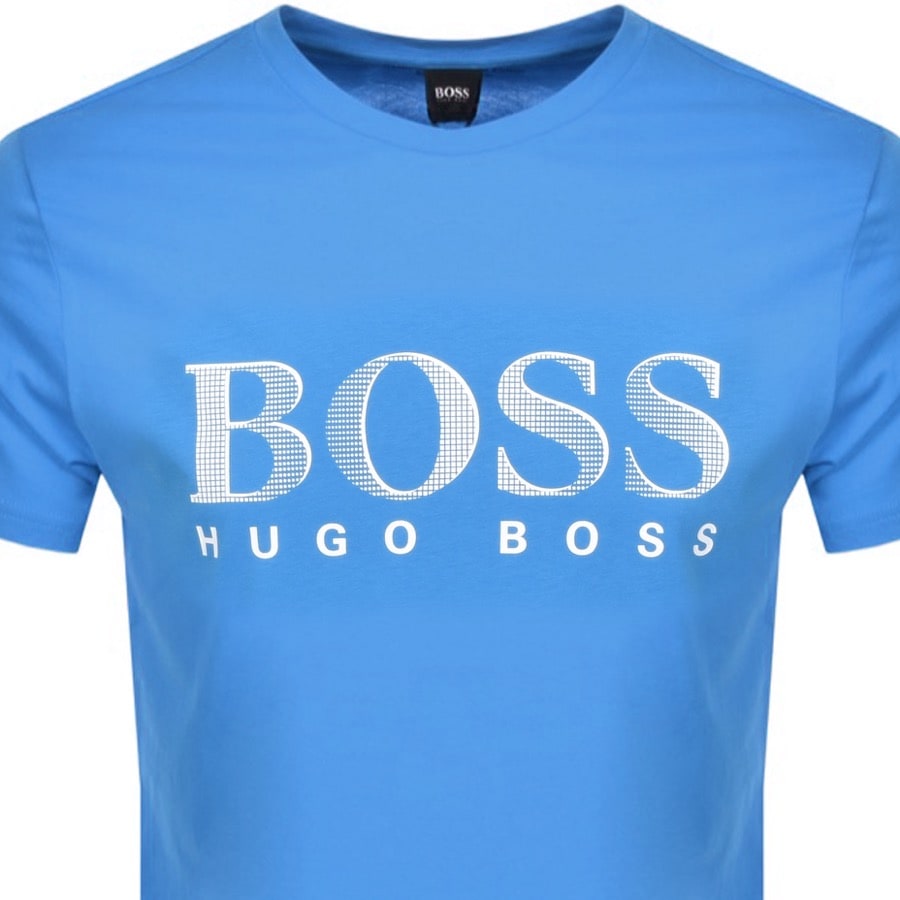 Alternative Image for ProductBOSS UV Protection Logo T Shirt Blue2